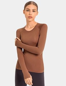 <b>Womens</b> Reversible Wrinkle-Resistant <b>Long</b> Sleeve Yoga <b>Top</b> Custom Manufacturer OEM ODM Sportswear Compression Fitness Gym - Product Image 1