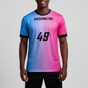 Uniforme de Fútbol Personalizable de Primera Calidad al por Mayor, Camiseta de Fútbol Relajada para Entrenamiento, 100% Poliéster Transpirable de Manga Corta - Product Image 6