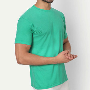 T-shirts en jersey pour hommes à manches courtes, personnalisables avec logo OEM, 100 % coton, motif uni, séchage rapide, anti-UV, en promotion en ligne - Product Image 2