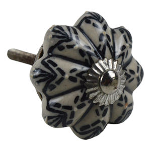 Boutons de meuble en métal avec motif floral, recouverts de céramique rouge, pour la décoration intérieure et les accessoires de maison - Product Image 5