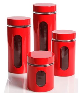 Modern Stainless Steel <b>Storage</b> Jar Canister Set Gold Finish <b>Kitchen</b> Food <b>Storage</b> <b>Containers</b> with Lid - Product Image 6