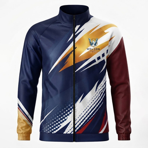 Chaqueta Deportiva de Poliéster Sublimado Personalizada Premium, Chaqueta Deportiva de Manga Larga Ligera para Invierno, Gimnasio, Entrenamiento, Running - Product Image 1