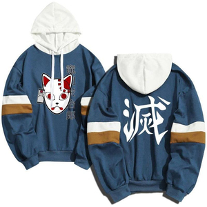 เสื้อฮู้ดดี้สไตล์อนิเมะ Y2K สำหรับผู้ชาย ทรงโอเวอร์ไซส์ ผ้าฝ้าย พิมพ์ลายกราฟิก พร้อมโลโก้และดีไซน์แบบกำหนดเอง - Product Image 1