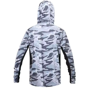 Hoodie de pêche léger sur mesure à manches longues pour homme, séchage rapide - Product Image 5