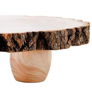 Support à gâteau en bois gravé sur mesure, présentoir à desserts personnalisé pour mariages, cadeaux d'entreprise et événements - Product Image 6