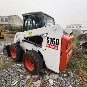 Venta al por mayor, proveedor económico, ¡Gran oferta! Minicargadora usada de 2 toneladas Bobcat S160, cargadora compacta de dirección deslizante con ruedas, automática S160 en venta. - Product Image 1