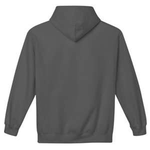 Sweat-shirt à capuche gris foncé avec motif rose, broderie circulaire, en polaire, à manches longues, unisexe, décontracté, vêtement d'hiver tendance - Product Image 2