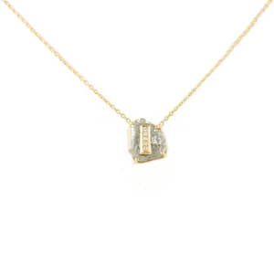 18K Yellow Gold Personalized <b>Initial</b> Pendant-Classic Diamond Cut <b>Chain</b> for Anniversary & Party - Product Image 3