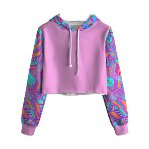 Women's <b>Black</b> Cropped Pullover Hoodie <b>Long</b> <b>Sleeve</b> Drawstring Hooded Sweatshirt Graphic Print Casual <b>Crop</b> <b>Top</b> - Product Image 5