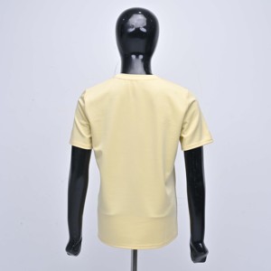 Women's Pale Yellow 100% Cotton Jersey Crew Neck Short Sleeve <b>T</b>-<b>Shirt</b> Regular Fit <b>Sequin</b> Embroidery Casual Breathable All - Product Image 3