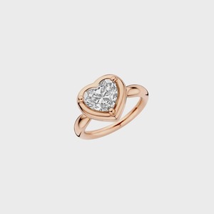 <b>Unique</b> Design Heart Cut Fancy Lab Grown Diamond IGI Certified Pinky <b>Ring</b> 2 Carat 18K Gold Women's Trendy <b>Engagement</b> Wedding Fine - Product Image 2