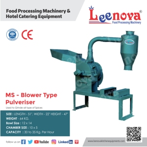 เครื่องบดแป้งอุตสาหกรรม Leenova รุ่น MS Pulverizer อุปกรณ์แปรรูปอาหาร เครื่องบดแป้งอัตโนมัติ พร้อมระบบคัดแยกน้ำหนัก ประสิทธิภาพสูง 50 กก./ชม. ใหม่ - Product Image 1