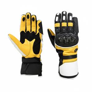 Guantes de moto de dedo completo para protección y seguridad, guantes de motocicleta con diseño de logotipo personalizado. - Product Image 1