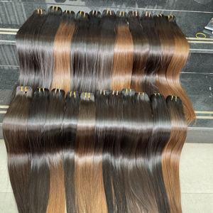 Extensiones de Cabello Humano Virgen, Cabello Natural Liso, Super Doble Trama, Grado 10A 12A - Product Image 6