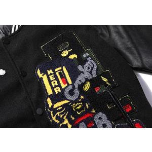 Letterman <b>Jackets</b> Durable Baseball Style <b>Jackets</b> Custom Logo Embroidered Streetwear OEM Bulk - Product Image 5