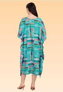 Robe kaftan élégante pour femme – Kaftan de plage imprimé coupe ample pour la collection d'été. - Product Image 4