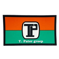 Fabricant d'étiquettes en PVC en gros logo personnalisé patchs du drapeau national en caoutchouc pour vêtements