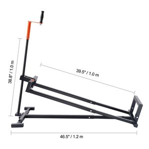 Sollevatore Telescopico per Trattorini Rasaerba con Manovella, Capacità di Carico 400 kg, per Spostamento Auto - Product Image 2