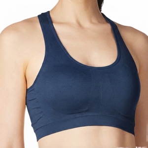 Women's Solid Crisscross Spaghetti Strap Seamless High Support Backless Breathable Yoga Sports Bra Removable Pads Front Fitness - Product Image 3