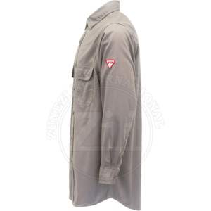 Chemise légère à manches longues en coton et polyester ignifuge FR, conforme à la norme NFPA 2112, coutures soudées anti-vapeur, ZUNEZI ZI-7093 - Product Image 3