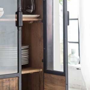 Vitrina de exhibición Vandana Maxima Cresta de metal y madera de mango - Product Image 3