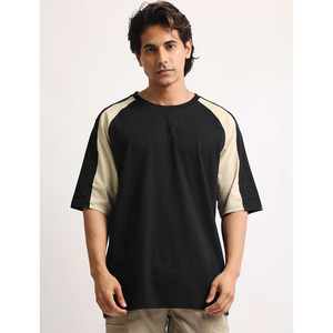 T-shirt de sport pour homme 2026 en 100 % coton, coupe musclée, personnalisable avec logo, color block, tee-shirt d'été vierge, streetwear - Product Image 1