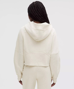 For Half Zip Hoodie Crop Length Regular Fit Fleece <b>Sweatshirt</b> with Pocket Unisex Casual Winter Wear 100% Cotton - Product Image 2