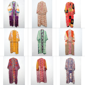 ชุดกิโมโนผ้าไหมแท้ ดีไซน์เนอร์ คอวี แขนยาว ลายเรียบ ความยาวระดับเข่า เหมาะสำหรับงานปาร์ตี้ เอวเข้ารูป เป็นมิตรต่อสิ่งแวดล้อม ซักได้ คุณภาพสูง - Product Image 1