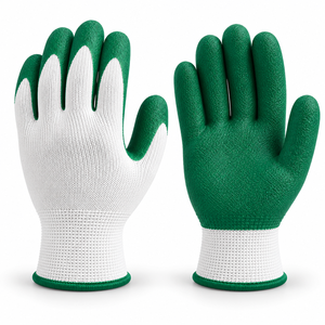 Guantes de Trabajo Resistentes Recubiertos de Látex con Agarre Antideslizante en la Palma, Transpirables, Cómodos y con Movimiento Flexible para Uso Industrial Diario - Product Image 1