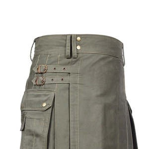 COSH KILTS Top de luxe tendance pour femmes Best-seller Kilt de sport utilitaire gris pour hommes actifs écossais avec poches latérales - Product Image 1