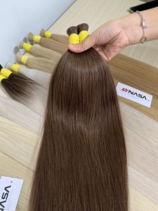 ผมเวียดนามแท้เกรดพรีเมียม คุณภาพสูง แบบเป็นมัด 100% ผมธรรมชาติ ต่อผมแบบซุปเปอร์ดับเบิ้ลดรอว์น ทุกสี สำหรับร้านเสริมสวย - Product Image 4