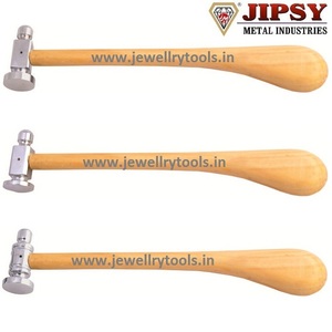 Two Sided Chasing Hammer German Style Machinist Tool for Jewelry <b>Making</b> and Precision Metal working Flat <b>Face</b> Round Hammer - Product Image 6