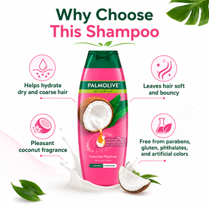 Palmolive Naturals Intensive Moisture Coconut Cream <b>Shampoo</b> 180ml | 2-in-1 For Dry Hair - Product Image 3