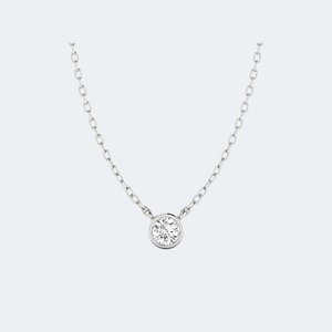 Collier de luxe en argent sterling 925 avec diamant de laboratoire taille brillant rond 0,20 CTW pour femme, couleur E F, clarté VS VVS - Product Image 3
