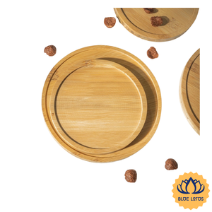 [HOT SELLING] Eco-Friendly <b>Bamboo</b> Round Wooden Coaster Set Raised Rim for Coffee Table <b>Travel</b> Use <b>Mug</b> Glass Protector Vietnam - Product Image 1