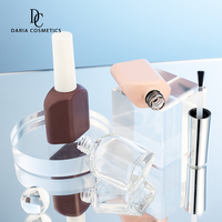 Échantillon Gratuit OEM/ODM – Flacon en Verre Rose Luxe 11ml Personnalisé pour Gel UV, Bouteille Vide Unique pour Vernis à Ongles avec Pinceau et Bouchon