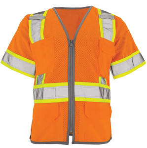 CHALASA SPORTS Chaleco Táctico de Seguridad Transpirable de Alta Visibilidad para Hombre con Cierre de Cremallera, Opciones de Logotipo Personalizado, Poliéster/Nailon - Product Image 5