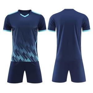 Ensemble de maillots de football unisexe nouvelle saison, manches courtes, respirant, automne et été, technique de découpe automatisée, service OEM personnalisé - Product Image 3