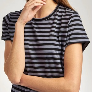 Women's Light Weight 100% Cotton Slim Fit Fitness Printed <b>T</b>-<b>Shirts</b> with Embroidery & Custom Logo for <b>Winter</b> - Product Image 6