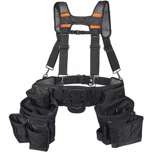 <b>Leather</b> Carpenter & Electrician <b>Tool</b> Belt Set - Multi-Pocket Pouch, Bag & Holder - Product Image 1