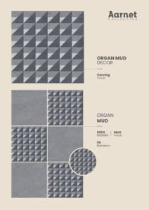 Azulejos de Porcelana con Diseño Tallado, 600X600MM 24X24, Azulejos de Cerámica Vitrificados Premium para Decoración Interior Moderna - Product Image 5