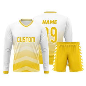 Maillots de football personnalisés pour hommes, nouvelle conception, manches courtes, permettant aux joueurs de se déplacer librement sur le terrain. - Product Image 4