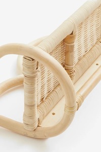 Hand Woven Natural Rattan <b>Hanging</b> <b>Wall</b> Shelves Flower Shape for Kids Furniture Home Decoration - Product Image 3