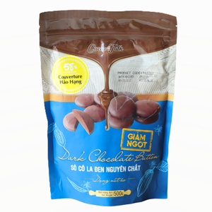 Wholesale Massive Pure Chocolate Bakery Ingredients <b>Confectionery</b> HALAL OEM/ODM Real Dark Chocolate 58% Cocoa Button Hot Price - Product Image 1