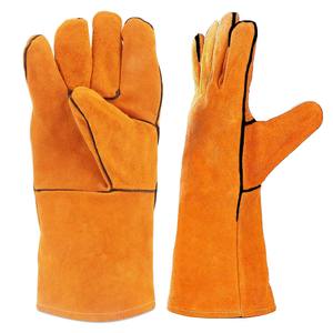 Gants de sécurité en cuir FASHION CIRCLE INDUSTRY avec manchette tricotée, respirants, flexibles, résistants à la chaleur, anti-coupure et anti-feu pour le soudage électrique - Product Image 6