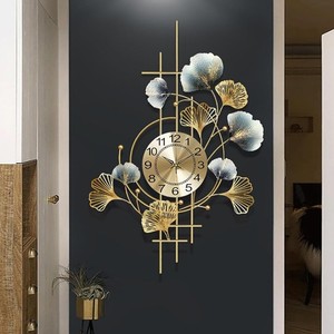 Reloj de Pared de Hierro, Nuevo, Decoración de Pared, Escultura para Sala de Estar, Comedor, Fondo, Reloj de Pared de Metal de Gran Tamaño - Product Image 4