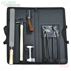 New Arrival of Farrier Hoof Kit with Bag Shoe <b>Puller</b> and Trimmer Tool Set HSH1041 CE Approved 1 Year Warranty by Hasni Surgical - Product Image 5