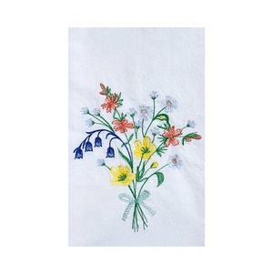Vente en gros de textiles de maison décoratifs bon marché 100% coton grossiste de premier plan de serviettes de cuisine petite théière fumée brodée pour la maison - Product Image 5