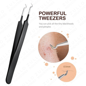 Professional Stainless Steel Blackhead Remover Kit Acne Extractor Pore Cleaning Facial Care <b>Tool</b> Set for Face and Nose - Product Image 2