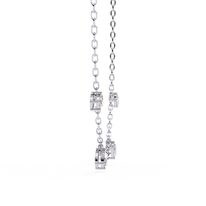 Colgante y Cadena con Diamante Ovalado Cultivado en Laboratorio IGI D-E-F VVS-VS en Oro, Oro Rosa, Oro Blanco y Plata de Ley - Product Image 6